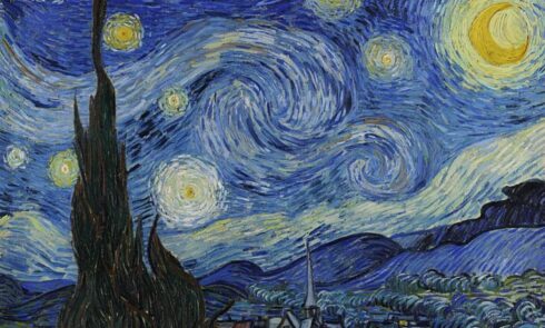 Van Gogh’s drawing – “The Starry Night”