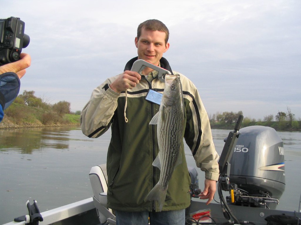 FIshing on the Sacramento River Near Sacramento, California