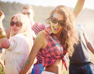 People Dancing and Having Fun on Festival